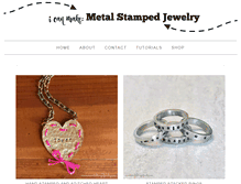 Tablet Screenshot of icanmakemetalstampedjewelry.com